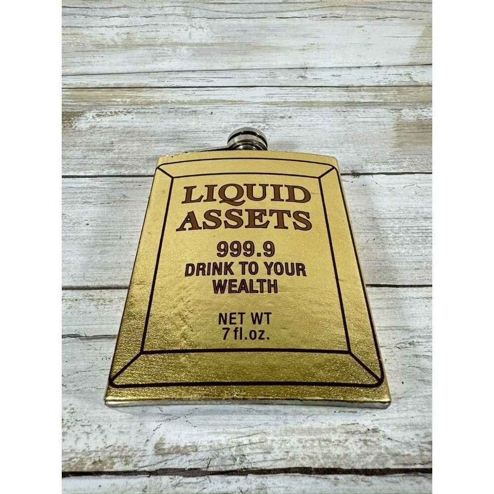 Stainless Steel Liquid Assets Flask 7oz Bourbon Whiskey Tequila